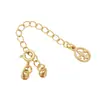 Cadena de Cola con Hebilla Única Iris Chapado en Cobre Oro de 18 Quilates Collar Pulsera Hecho a Mano Cadena de Extensión con Hebilla de Resorte Accesorios para Joyería DIY