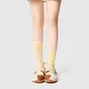Meias Femininas de Meia-Panturrilha para Primavera e Verão, Meias 7/8 Estilo College, Meias Longas para Primavera e Verão, Meias Sem Costura, Meias Atacado de Zhuji