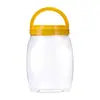 Pote transparente selado de boca larga, à prova de umidade, de alta capacidade, grau alimentício, para armazenar grãos, chás de ervas e lanches para uso doméstico