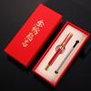 Pluma Grifo Rojo Set de Regalo Conmemorativo Logo Metal Oro Iridio Regalo Día del Maestro Caja de Regalo Lista para Regalar