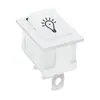 Interruptor tipo barco Kcd1 Interruptor basculante de encendido Todo blanco Tres pines Tres velocidades Tamaño 21*15 250V6A