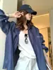Liquidación, sin devoluciones ni cambios Verano 2026 Estilo Coreano Minimalista Versátil Holgado Adelgazante Casual Cuello Sol Protección Solar Camisa de Manga Larga