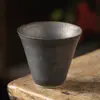 Xícaras de Chá de Cerâmica Dourada Atacado para Uso Doméstico, Conjuntos de Chá Kung Fu, Xícaras de Degustação, Xícaras para Beber, Xícaras Individuais de Cerâmica Rústica, Tigelas de Chá