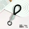 Estilo Ins Corda Curta Trançada Cordão para Celular Chaveiro Colorido Candy Corda Artesanal Unissex Pulso Cordão Anti-Perda Removível