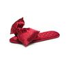 Pantuflas Populares Transfronterizas de Satén con Lazo Grande y Diamantes Calientes de Color Sólido para Mujer, Primavera y Verano, Interiores Antideslizantes