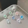 Zirconia de corte de 6 mm piedra suelta, piedra suelta de corte tarot, brillante, se puede usar para pendientes y ear cuffs de bricolaje, Circonita Cúbica