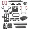 Para Ford Ranger T9 Patrón de Fibra de Carbono Completo Panel Decorativo Modificado Decoración Interior de ABS