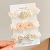 Lindos Pasadores de Lazo Color Crema para Niños, Estilo Nuevo para Niñas, Suaves con el Cabello, Dulces Accesorios para el Cabello