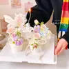 Decoración de Cupcake de Flores para el Día de la Madre 2026 Piscina de los Deseos Adorno de Ángel Hermoso Ramo de Mariposas Tarjeta Insertada
