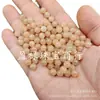 Cor de Açúcar Claro Contas Redondas Jade Contas Soltas Quartzo Amarelo Claro Pedra de Jade Acessórios para Joias Pulseira Colar DIY Contas Champagne