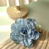 Pinza de pato retro francesa de peonía, clip lateral con ambiente de vacaciones de primavera y verano, horquilla de flor Mori, accesorios para el cabello