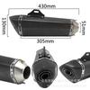 Acessórios da motocicleta adequados para GSX250R tubo de escape modificado gsxr650 silenciador de escorpião de fibra de carbono completo