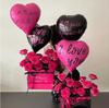 O novo balão de amor de 18 polegadas Eu quero estar com você para sempre ILOVEYOU Bola de papel alumínio para casamento no Dia dos Namorados