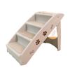 Escada Dobrável para Pets Transfronteiriça Degraus de Cama Cachorro Pequeno Teddy Gato Plástico Lateral de Cama Escada Doméstica Degraus para Cachorro