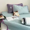 Clase A Grado Materno e Infantil Estilo Japonés Sencillo Refrigerante Seda de Hielo Esterilla Juego de Tres Piezas para Verano Dormitorio Aire Acondicionado Suave, Lavable a Máquina 3