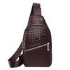 Nueva tendencia bolso de pecho de cuero PU suave para hombre bolso de hombro simple impermeable casual de negocios bolso bandolera monedero venta al por mayor