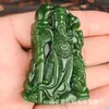 Pingente Pixiu de Jade Verde Espinafre de Alta Qualidade, Imitação de Jade Verde de Xinjiang da Mongólia Exterior, Pingente de Jade da Riqueza Instantânea, Atacado para Live Streaming em Estoque