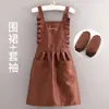 Avental de moda cozinha doméstica Feminino estilo ocidental novo cintura de cozinha à prova de óleo fresco roupas de trabalho para catering