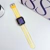 Aplicável ao Apple watch87654 geração HD transparente pino fivela TPU pulseira relógio iwatch S9 pulseira esportiva
