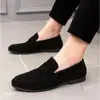 Nuevos zapatos casuales para hombre sin cordones, punta fina, tallas 40-48, zapatos planos de talla grande, modelo de comercio exterior para hombre