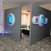 Oficina móvil, cabina insonorizada, cabina telefónica insonorizada para dos personas, sala de transmisión en vivo, sala insonorizada modular, sala de conferencias, cabina para reuniones