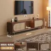 Móvel de TV para sala de estar, novo modelo 2026, armário de armazenamento para apartamentos pequenos, combinação integrada de mesa de centro retrátil e móvel de TV