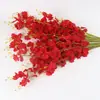 Simulação 5 garfos orquídea dançante com orquídea dançante de soja decoração de casa decoração de casamento hotel flores artificiais flores falsas atacado