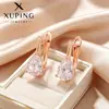 Brinco Xuping Simples Formato Gota d'Água Estilo Russo com Tassel de Latão Liga de Cobre Moda Estilo Retrô Luxo Leve Temperamento Pino Reto Brinco Feminino