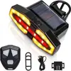 Nuevo control remoto inalámbrico para luz de señal de giro trasera de bicicleta con bocina, recargable por USB, impermeable, para advertencia en ciclismo nocturno de montaña
