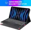 Adecuado para Samsung A9Plus Teclado Bluetooth con Retroiluminación Táctil Funda Protectora para Tableta X210 Ranura para Lápiz Estuche de Cuero