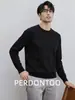 [Aquecimento por Infravermelho Distante] Lã de Ovelha de Luxo Leve Quente de Inverno Gola Redonda Masculina Tricô Confortável Tricô de Modal