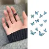 Adesivos de Tatuagem de Suco de Ervas Padrão Pequeno Ins Borboleta Estilo Dedo Adesivos de Tatuagem para Menina À Prova d'Água e Duradouros