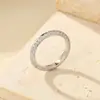 Anel de Dedo Mindinho Ufo Tail em Prata Esterlina 925 com Diamante Completo para Mulheres, Luxo Leve, Sensação de Alto Padrão, Super Brilhante, Novo Estilo da Moda