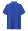 Camisa Publicitaria 210g Tipo Algodón Alta Elasticidad Seda Color Sólido Uniforme de Trabajo con Logo Impreso Camisa Polo de Manga Corta