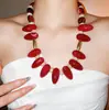 Collar de Conchas Acrílicas de Colores Transfronterizo Europeo y Americano Diseño de Nicho Cadena para Clavícula Joyería de Moda Exagerada para Mujeres