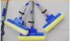 Trapeador de esponja de rodillo doble fila de fábrica trapeador para piso varilla de acero inoxidable trapeador de cabeza de esponja trapeador absorbente