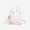 Bolso cuadrado pequeño con bordado rómbico, sencillo y moderno, primavera 2025. Bolso bandolera texturizado coreano de moda.