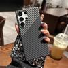 For Samsung S25Ultra Color Contrast Carbon Fiber Phone Case Cross-Border Note20u Ultra-Thin Frosted S24 Protective Case