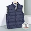 Chaleco de Plumas Otoño e Invierno para Hombre Enbu, Chaleco sin Mangas 80% Plumón de Pato Blanco Transfronterizo, Abrigo Cálido Estilo Pareja