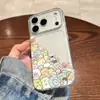 Design de animal com bolinhas, adequado para capa de celular Apple 17, iPhone 16 Pro Max, estilo cartoon, 15 Plus, modelo novo, 14, cobertura total, 13