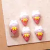 Celebridad de Internet Conejo Fresa Dibujos Animados Accesorios para Uñas Lindo Estéreo Piruleta Helado Accesorios para Uñas Pegamento de Crema DIY