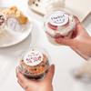 Vaso de Pudín Caja de Embalaje Desechable Leche Doble Piel Tazón de Postre Universal Yogur Polvo de Hielo Horneado Plástico Especial con Tapa