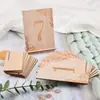 Números de Mesa de Madera Grabados con Láser para Boda con Base 1-10 Números de Mesa para Boda Rústica Señales de Decoración para Fiestas de Madera