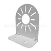 Soporte Hemisférico de 4.5 pulgadas Forma de Caracola Metálica Montaje Lateral Vigilancia Acero Laminado en Frío