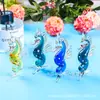 Animales de Dibujos Animados Transfronterizos Caballo Marino Colorido Manualidades de Cristal con Temática Oceánica Decoración del Hogar Día del Niño Regalo de Cumpleaños