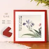 Moldura Quadrada de Madeira Maciça para Montagem de Pintura Chinesa, Moldura para Caligrafia e Pintura, Moldura para Fotos, Moldura Vazia, Para Pendurar na Parede 38 Pintura de Diamante 50 Moldura Personalizada
