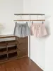 Verano 2026 Nuevo Estilo Coreano Ins Dulce Simple Elegante Versátil Cordón Pantalones Cortos Casuales de Cintura Alta Pierna Ancha para Mujer