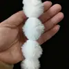 Borla de Pelo de Conejo Artificial con Forma de Bola, Encaje Flecado Suave que No Suelta, Accesorios de Adorno para Capa Hanfu, Venta al por Mayor