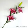 Lirios artificiales, flores de plástico para decoraciones de boda, decoración del hogar, flores artificiales, ramos de novia, flores de regalo para podio