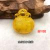 Bolsa da Sorte de Cera de Abelha Âmbar Bolsa de Dinheiro Âmbar Branco Amarelo Óleo de Frango Âmbar Sangue Vermelho Corrente de Clavícula Âmbar Azul Bolsa Pingente Venda ao Vivo Moda